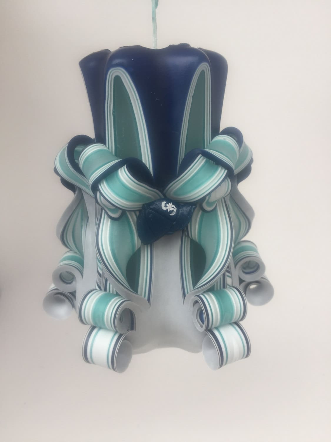 Seattle Mariners Inspired Baseball Pillar Candle - 5 Inch