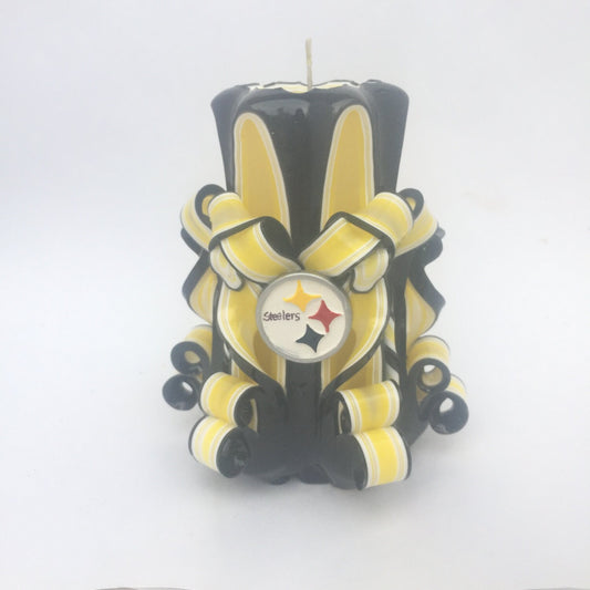 Steelers Inspired Candle Centerpiece Set
