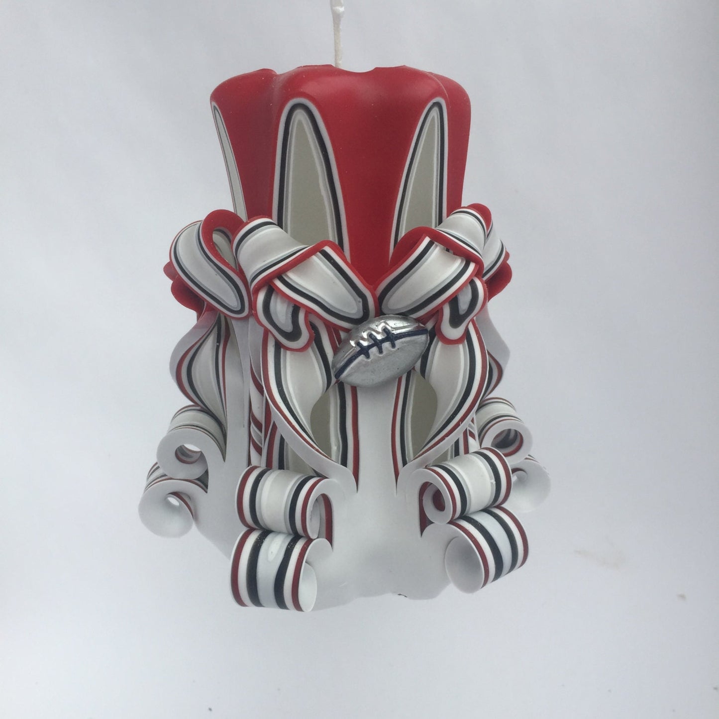 Atlanta Falcons Inspired Carved Pillar Candle