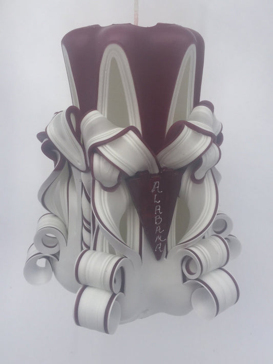 University of Alabama Crimson Tide Inspired Pillar Candle - 5 Inch