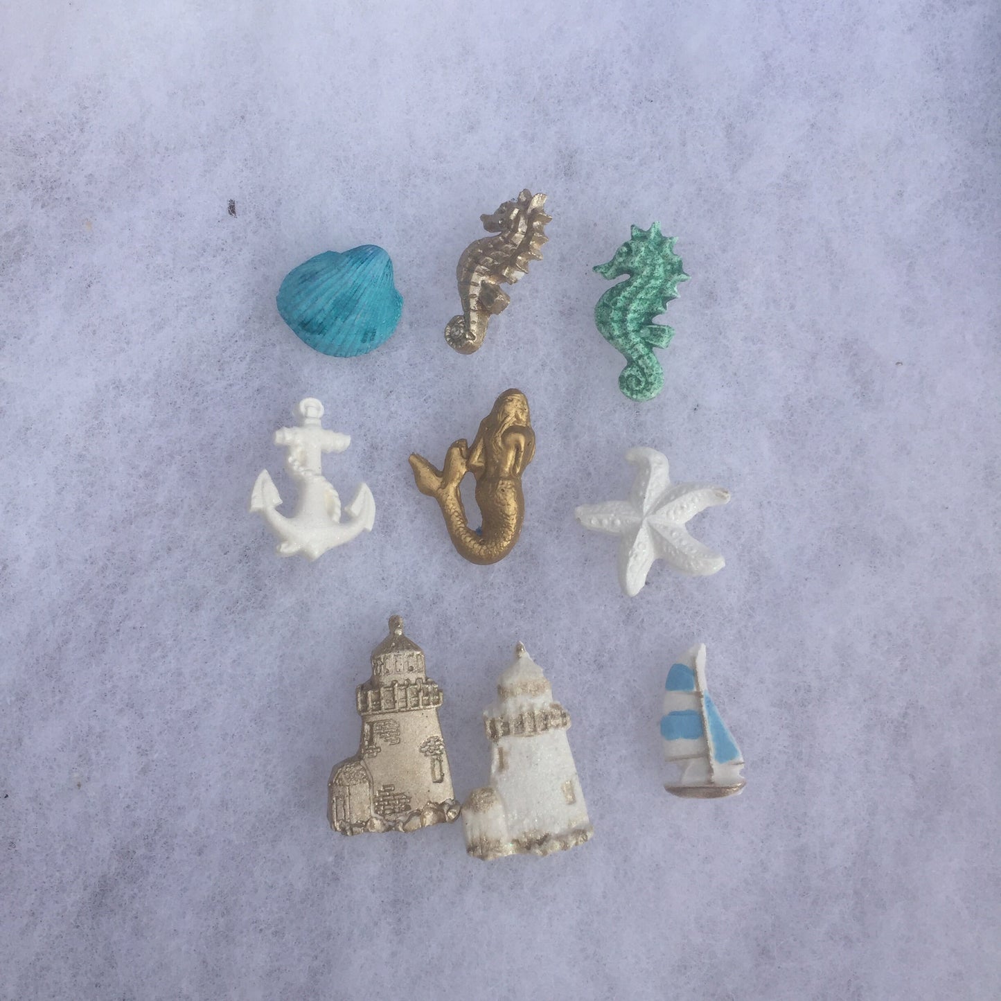 Handmade Carved Ocean Themed Carved Pillar Candle - 5 Inch