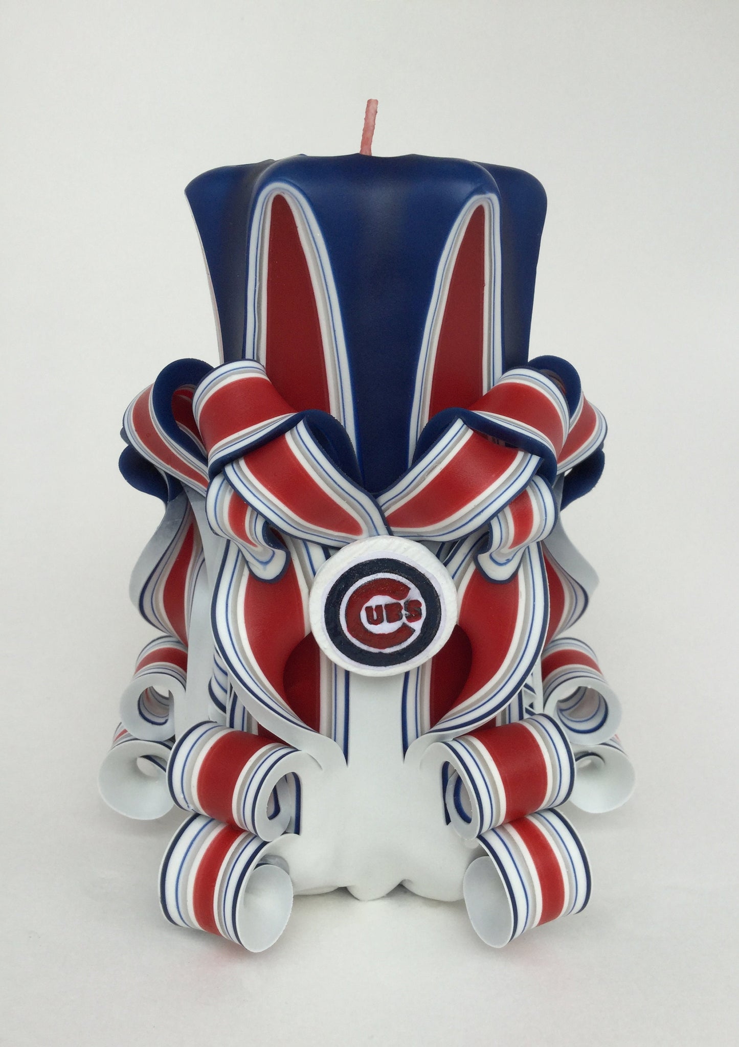 Chicago Cubs Inspired Pillar Candle
