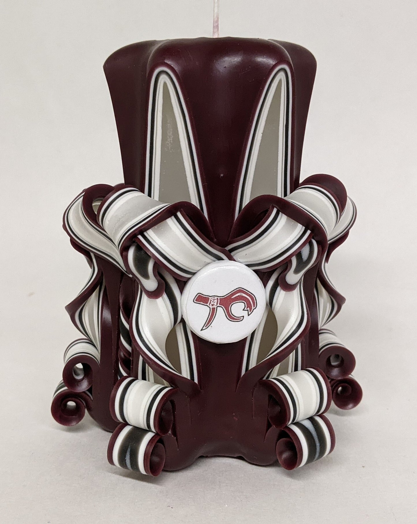 University of South Carolina Gamecocks Inspired Carved Pillar Candle - 5 Inch