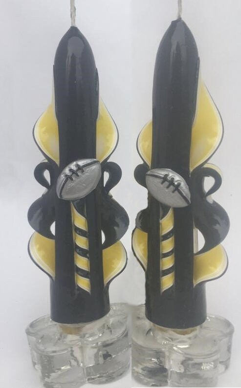 Steelers Inspired Candle Centerpiece Set