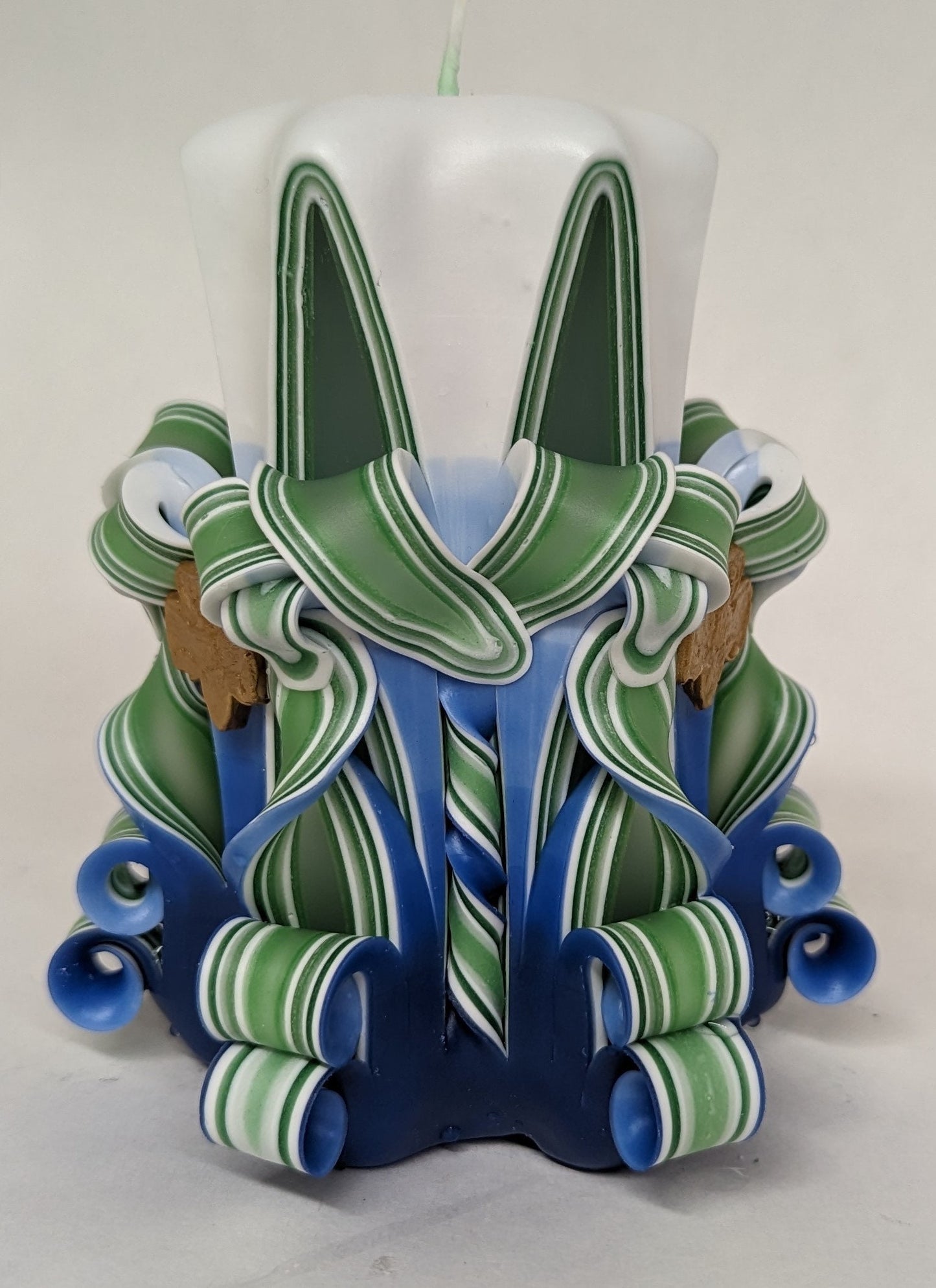 Girl Scouts Inspired Carved Pillar Candle