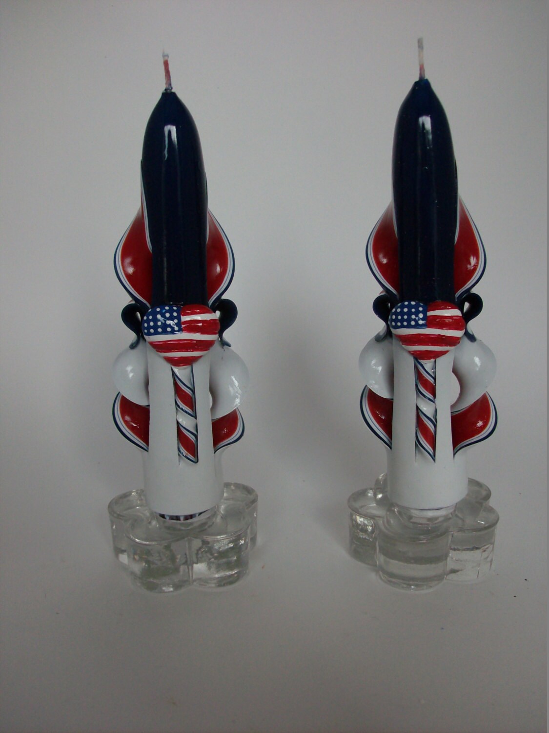 Carved Patriotic or Americana Tapers
