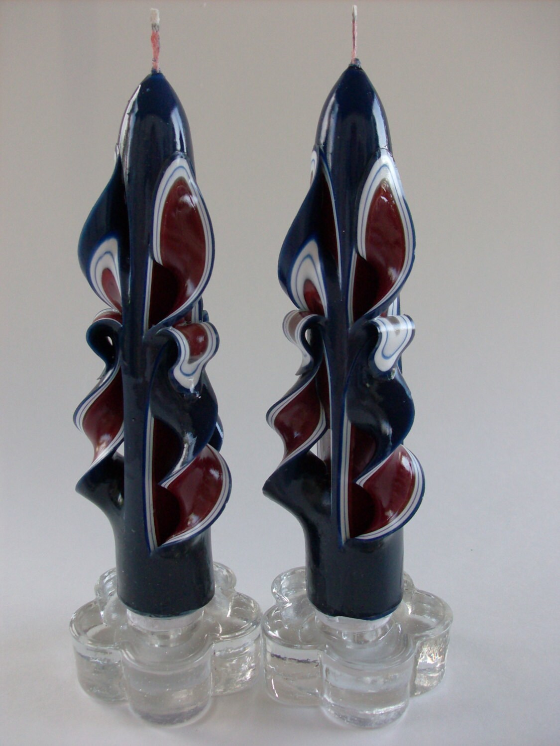 Carved Patriotic or Americana Tapers