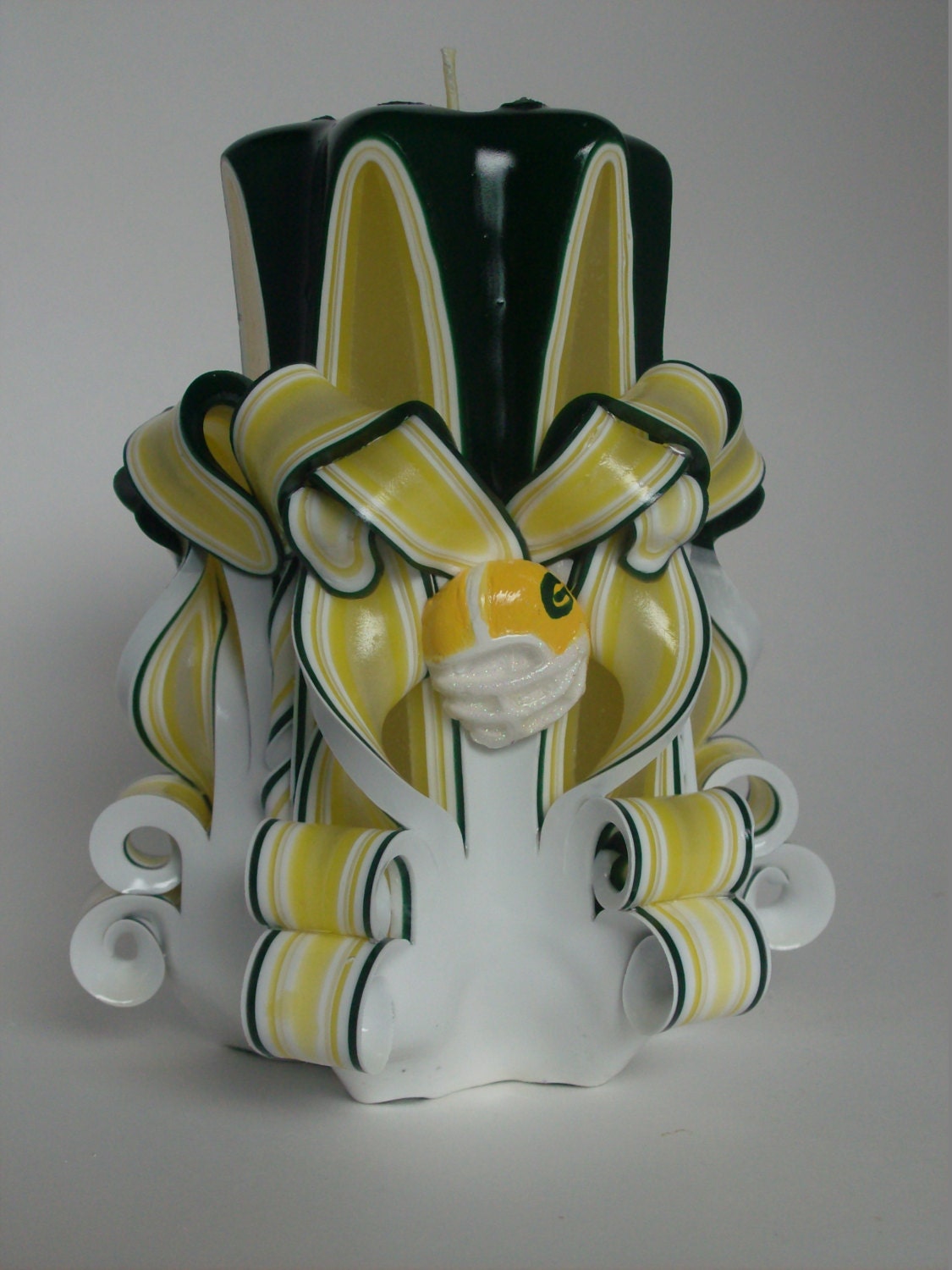 Green Bay Packers Inspired Pillar Candle