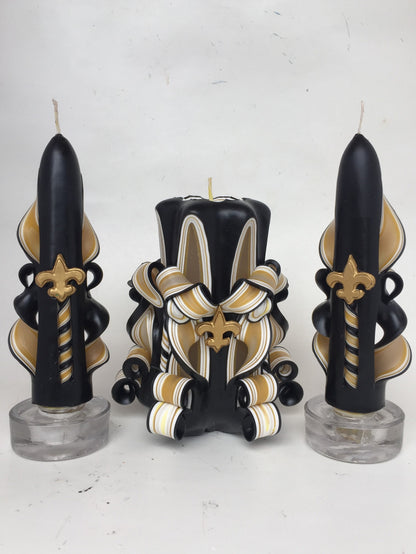 Hand-Carved Saints Candles