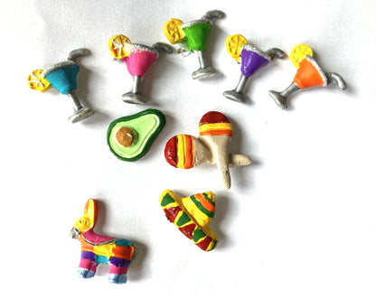 Handmade Carved Mexican Flag Cinco De Mayo Pillar Candle - 5 Inch