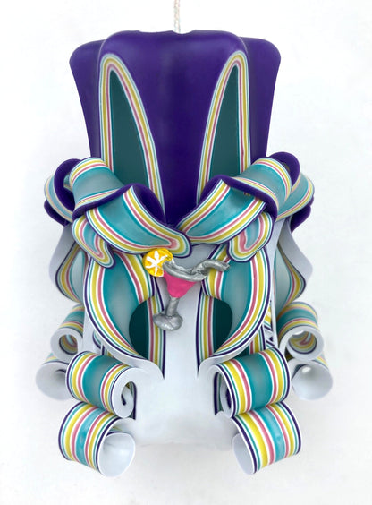 Handmade Margarita Carved Cinco De Mayo Pillar Candle - 5 Inch