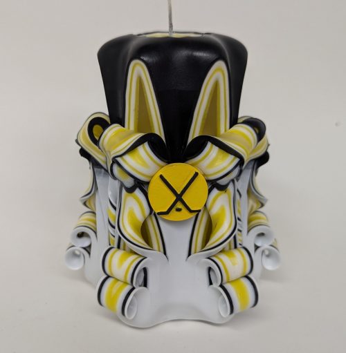 Pittsburgh Penguins Inspired Pillar Candle - Image 2