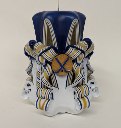 St. Louis Blues Inspired Pillar Candle - Image 3