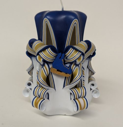 St. Louis Blues Inspired Pillar Candle - Image 2